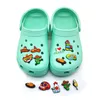 100 pz / set occhi malvagi Texas modello messicano croc JIBZ 2D PVC morbido anime Accessori per scarpe zoccoli perni bottoni per scarpe fibbie Decorazioni per bambini sandali da polso