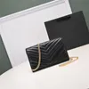 Borse alla moda Spalla Luxurys ylsl Borse firmate catena di metallo oro argento donna Borsa in vera pelle Flip cover diagonale Messenger Borsa a tracolla