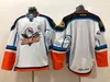 SJ98 21 Wagner San Diego Gulls Hockey Jersey någon spelare eller nummer Nya sömmar Sydd filmhockeytröjor alla sömda White Red Blue