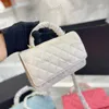 Kadın 22a Üst Deri Altın Metal Tutar Totes WOC Çantalar Cüzdan Zincir GHW Crossbody Omuz Çantası Çoklu Pochette Kart Tutucu 5731174