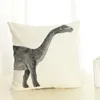 Taie d'oreiller Housse de coussin 45x45cm Dinosaure Taie d'oreiller s Home Decor Animaux Tyrannosaurus Rex Impression Coton Lin Taies D'oreiller 220623