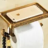 Antique Brass Mobile Toilet Tssue Paper Roll Holder Bathroom Storage Rack Accessory WF1027 220812