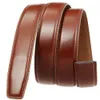 Fashion Real Leather Black Belt for Men Luxury Mens Automatic Buckle Designer Belt 110130cm Strap9626147