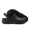 Sandals Chef Shoes for Men Summer Anti-Slip Kitchen Garden Garden Clogs Platform Platform Beach Beach Sandals 220623