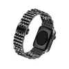 Stainless Steel Metal Band Smart Straps for Apple Watch Series 7 6 SE 5 4 3 Bracelet butterfly buckle Watchband 38mm 40mm 41mm 42mm 44mm 45mm Accessories