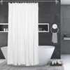 Cortinas de cortina de ducha nórdica, cortinas de baño impermeables, ventana de Color sólido, modernas con ganchos, cortina divisoria de baño