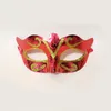 Halloween Painted Mask Venetian Half Face Mask Men Mass Masquerade Maski dla dorosłych Hallowmas Christmas Costume Przyjęcia BH7144 Tyj