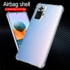 Transparente Quatro Corners Airbagproof à prova de choque para Xiaomi Redmi Nota 10 Pro TPU Soft Cover para Redmi Nota 9T 10S K40 Pro