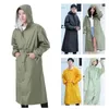 Lange dünne Regenmantel Männer WomenFemale Ponchos Wasserdichte Pullover Atmungsaktive Regen Mantel Chubasquero Mujer Raingear 201202