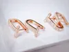 Clip-on a vite sul retro Au750/18k oro reale orecchini con diamanti naturali per Ladywomengiftpartynecessità quotidiane/decorazione