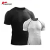 Jogger jogging gömlekleri koşu üstleri sıkıştırma tee giyim giyim bisiklet formaları feshi fitness sıkı termal iç çamaşırı v boyun 220429