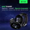 D18 Pro Smart Watch Armband Män Kvinnor Bluetooth Fitness Tracker Armband Sport Puls Blodtryck Barn Smartwatch för IOS Android