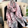 Sciarpa di seta abbinata ai colori Donna Moda primavera Bandana Fascia per capelli Scialli e avvolgere Stola estiva Pashmina Foulard Echarpe