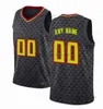 Tryckt anpassad DIY Design Basketballtröja Anpassning Team Uniforms Skriv ut Personliga Brev Namn och Nummer Mens Kvinnor Kids Ungdom Atlanta 104106