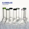 Bang en verre 8 pouces narguilés de conduite d'eau avec 3inch Downstem Bowl Bongs épais Joint femelle 18MM Bubbler