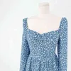 JOYCCIN nouvelle collection Mon And Me robe à manches longues à imprimé floral(721038)