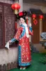 Qing Dynasty Manchu Ancient China Ethnic Clothing Femme Adulte Royal Maid TV Play Movie Cheongsam Imperial Court Performance Costume