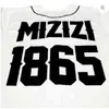 GLAC202 MĘŻCZYZN KOBIETY MOUNTOMIZI 1865 EDYCJA Specjalna Black Lives Matter Baseball Jersey White Color Szybka wysyłka