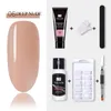 Наборы для дизайна ногтей Набор гелей Полный маникюрный набор Poly Quick Extension Building Polygels For Nails Tool KitNail