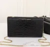 concepteurs DesignersWomen sac à main designer de luxe sac à main kate sacs motif crocodile sac à bandoulière chaîne en cuir véritable sac à pompon de haute qualité 24cm
