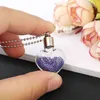 2st Glass Locket urn smycken kremation smycken urn halsband för aska fyllbara injektionsflaskor halsbands blodflaskhalsband y2205233043