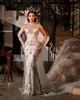 Vestidos de novia de talla grande negros Grils sirena diamantes de imitación rebordear cristales vestido de novia hecho a medida lujosos vestidos de boda para mujer