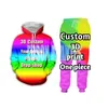 Benutzerdefinierte DIY Übergroße 7XL Unisex Casual Trainingsanzug Set Harajuku 3D Druck Zipper Hoodie Sweatshirt Jacke t-shirt Jogger Männer Frauen 220704