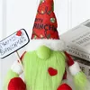 Green Long Beard Gnomes Doll Xmas Party Gift Plush Toy Merry Merry Festival Festival Supplies Santa Elf Ornaments 11GL Q2