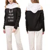 Anpassade kvinnors hoodie koreansk stil avslappnad långärmad hoodies jacka kläder diy tröja pullover gjord på beställning 220722