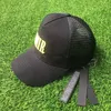 Najnowszy styl AM TRUCKER HAT czapki z daszkiem luksusowi projektanci kapelusz moda czapki typu trucker wysokiej jakości haftowane litery