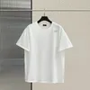 Designer T Shirts Basis Simple W Letter Tryckt High Street Korean Fashion Fog Collar Loose Fashion Kort ärmskjorta för män och kvinnor