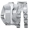 Plus storlek 9xl Mens Set Casual Fleece 2 Piece Set Sweatshirt Pants Man Tracksuit Sporting Sweat Suits Man Fashion Sportswear 220708