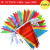 Party Decoration Colors Pennant Banner Flags Bunting Flag String For Birthday Wedding Hanging Garland Decoration Party