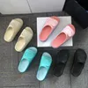 Nieuwe stijl Designer Platform Slippers Dikke Bottom Sandals Letter Borduurglaasjes Lady Macaron Platform Wedges Canvas Sandaal Hoge hak met stofzak Maat 35-41