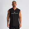 Herren-Tanktops, Marke, Fitnessstudio-Bekleidung, Herren-Kompressionsweste mit V-Ausschnitt, Fitness-Top aus Baumwolle, Bodybuilding, Stringer-Tanktop, ärmelloses Workout-Shirt