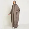 Etniska kläder Ramadan Eid Bönplagg Abaya Dubai Muslimsk klänning Lång Khimar Hijab Abayas För Kvinnor Turkiet Jilbab Islam Niqab Djellaba Bu