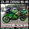 Набор для корпуса для Kawasaki Ninja ZX 2R 2 R R250 ZXR 250 ZX2R ZXR250 1989 1990 КОЛИС