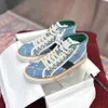 Designers Tennis 1977 sneaker canvas Luxurys Shoe Beige Blue washed jacquard denim Women Shoes Ace Rubber sole Embroidered Vintage casual Sneakers kmjkk000002