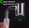 Rauchen Flat Top Quarz Banger mit weiblich männlich 10 mm 14 mm 18 mm 45/90 Grad Domeless Quarz Nagel Bohrinsel Bongs