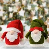 Décorations de Noël Couleur vive Mignon Gnome Peluche Poupée Décoration Texture douce Chapeau de queue de nain Design pour la célébration de Noël