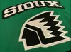 Ceuf North Dakota Fighting Sioux University University White Hockey Jersey Мужская вышивка сшита настройка любого номера и названия майки