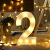 Strings LED Alphabet Zahl Digital Letter Light White Up Dekoration Symbol Innenwanddekor Hochzeit Party Fenster Display LightLED StringsL