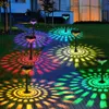 Bahçe Açık Güneş Led Işıkları RGB Çok Renkli Aydınlatma Güneş Yolu Çim Light Noel Bahçesi Dekoratif Peyzaj Parlatıcı Lambalar