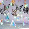 Садовые украшения Suncatcher Butterfly Crystal Rainbow Maker Легкий кулон висят окно, висящее солнце