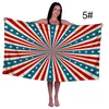 Microfiber Beach Towel American Flag Bath Towels Digital Printing Sunscreen Soft Absorbent Various Patterns BBA13080