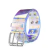 Belts 2022 Transparent Two Row PVC Belt Women Fashion Laser Invisible Square Pin Buckle Multihole Dazzling For Ladies Waistband