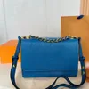 Borsa a tracolla a catena da donna Borsa a tracolla singola New Style Flip Fashion Borse a tinta unita Classic Designer Brand Simple Women Messenger Bags Custodia per cellulare