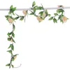 Fleurs décoratives Couronnes Faux Rose Plantes De Vigne Fleur Artificielle Maison Jardin Artisanat Art Romantique De Mariage Chaîne Partie Arch DecorDecorativ