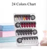 Tips Nagelgel Polsk färg Displaydiagram Salong Akryl Gel Magnet Nail Display Color Visa Shelf Card Chart3026966