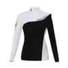 Jesienne i zimowe ubrania golfowe dla kobiet na świeżym powietrzu Sporty Sporty Sport Sym Szybki suszący oddychający T Shirt 220712